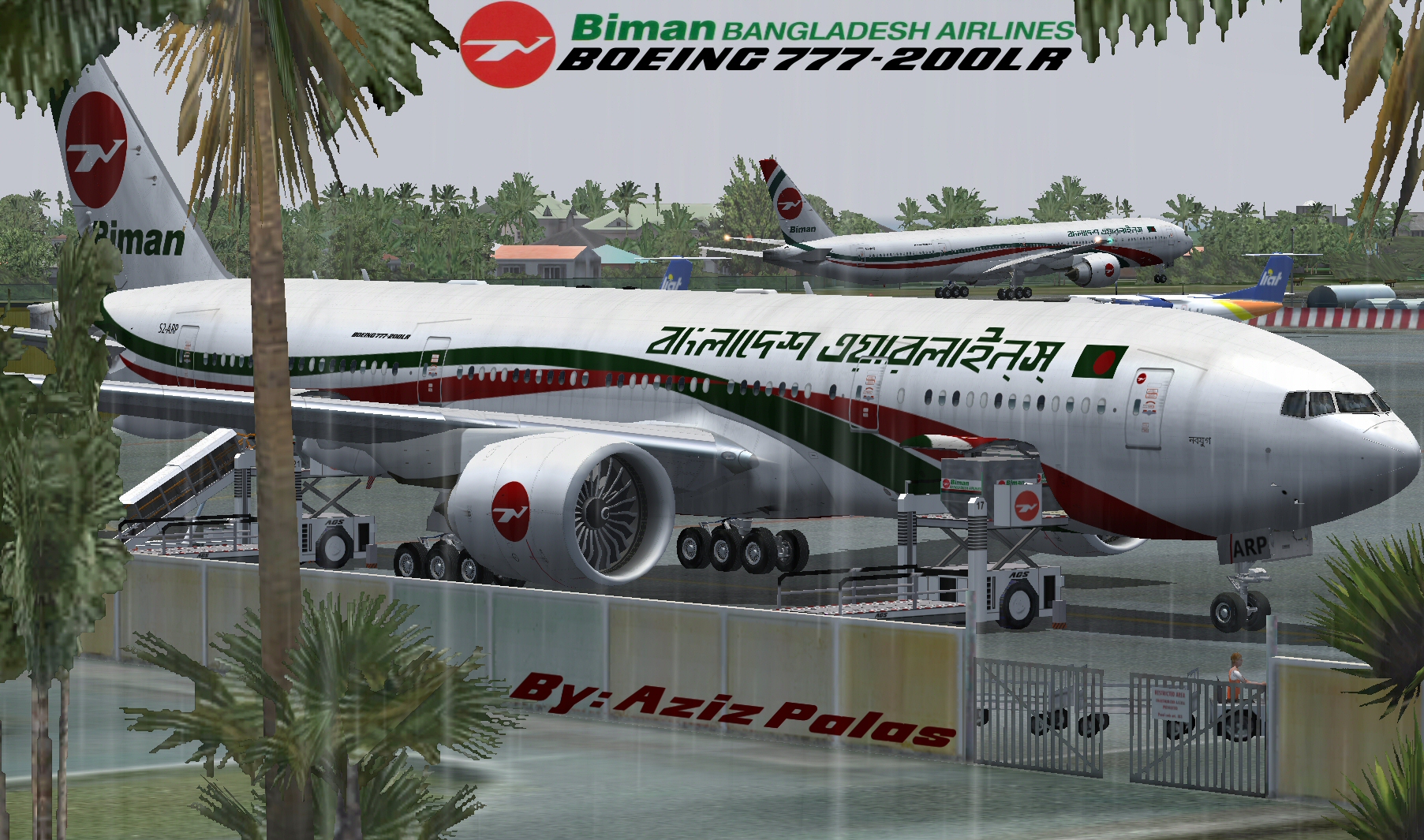 Fs2004/Fsx Biman Bangladesh B777-200 — 1