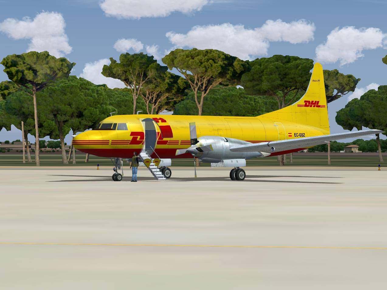 Dhl Convair Cv-580F Ec-Gsz — 1