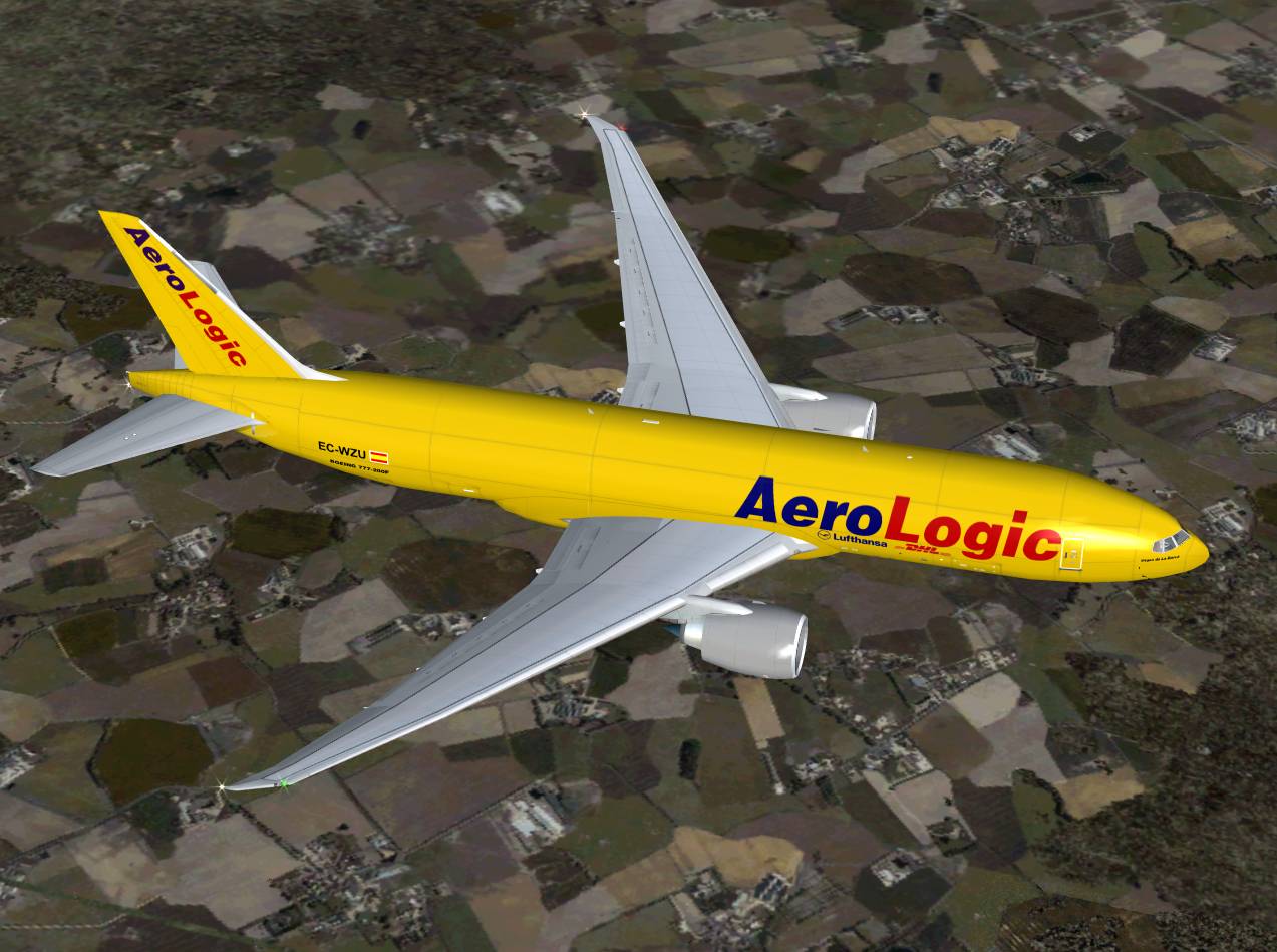 Fs2004 Aerologic Boeing 777-200F Ec-Wzu — 1