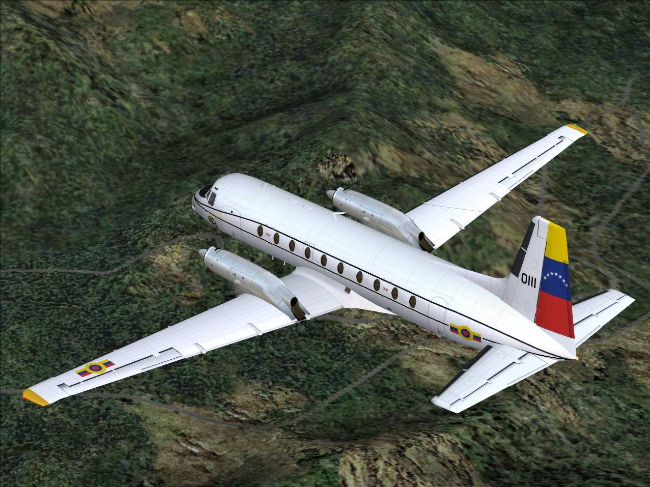 Fs2004 Fuerza Aerea Venezolana Hawker Siddeley Hs748 Fav0111 — 1