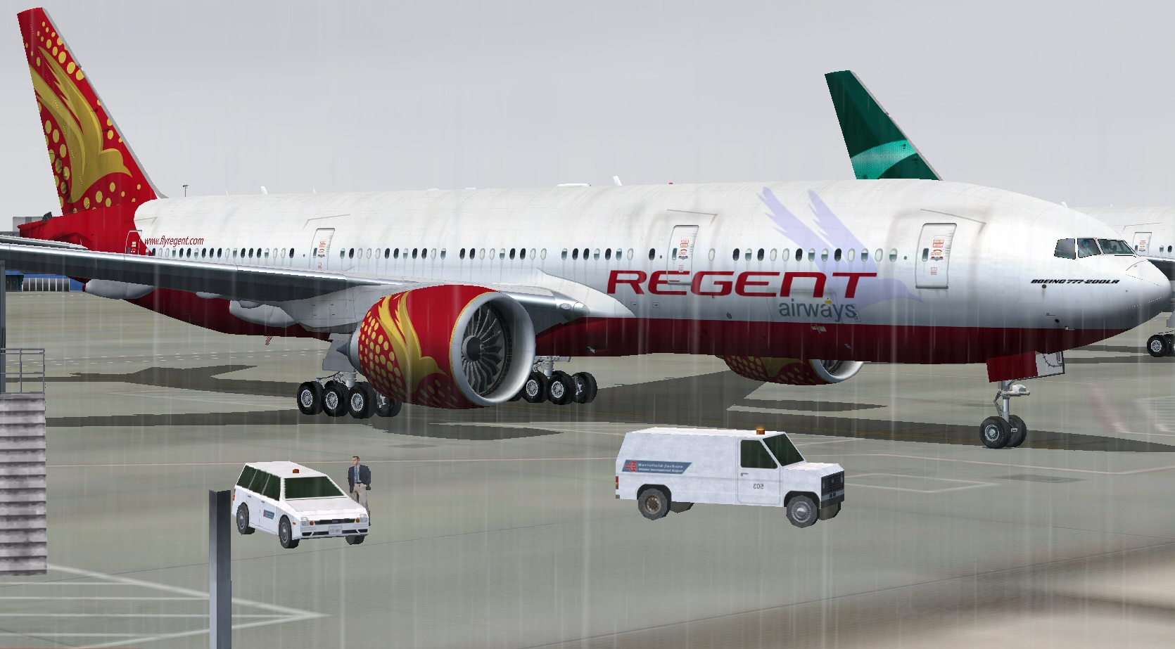Fsx/Fs2004 Regent Airways B777-200Lr — 1
