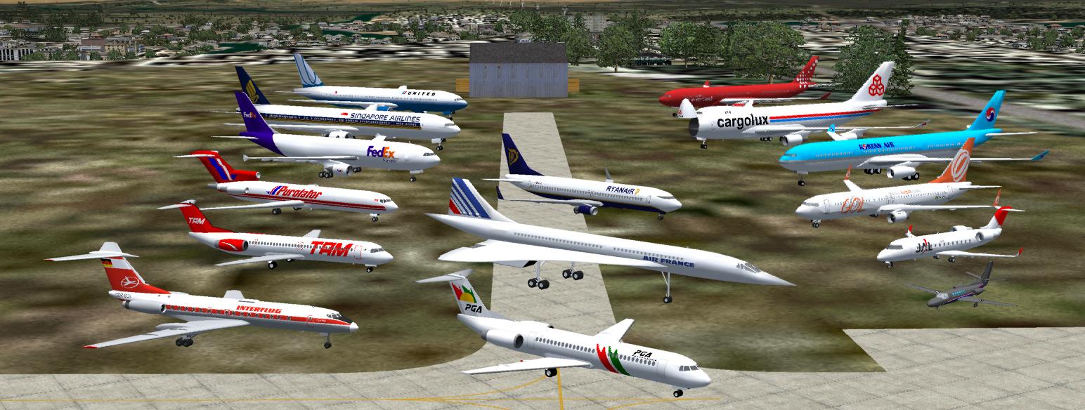Commercial Jetliners Fs9 Scenery Object Library Compiled By Sidney Schwartz — 1