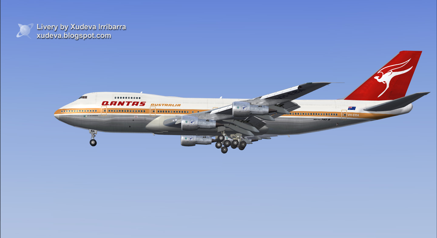 Fs2004 Boeing 747 Qantas V4 — 1