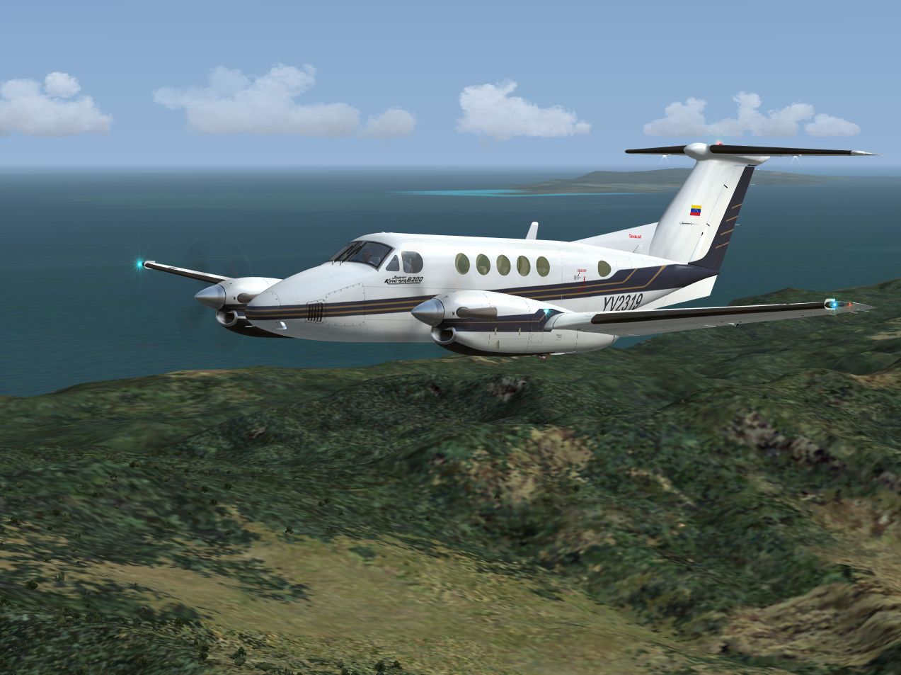 Fs2004 Private Beechcraft King Air B200 Yv2319 Beechcraft Super King Air B200, Registratio — 1