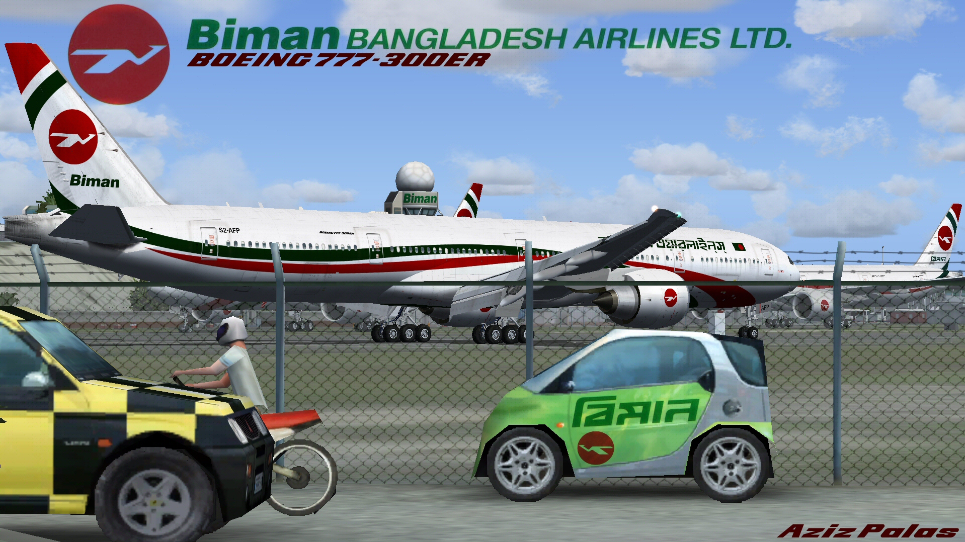 Fs2004/Fsx Biman Bangladesh B777-300Er — 1