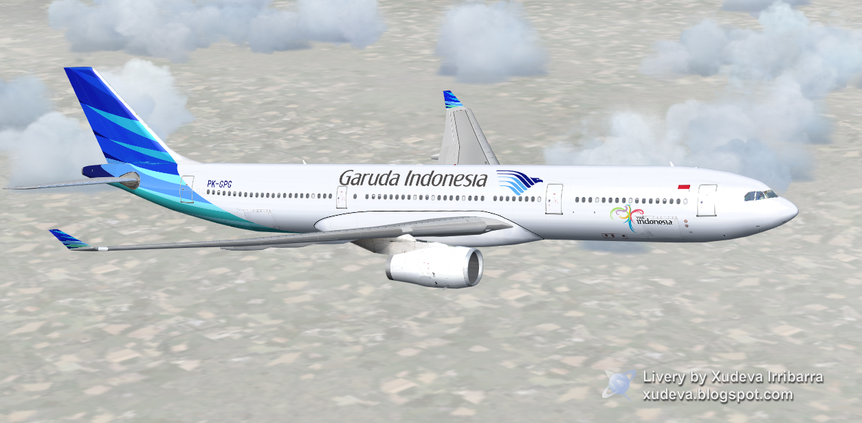 Garuda Indonesia Airbus A330-341 Pk-Gpg — 1