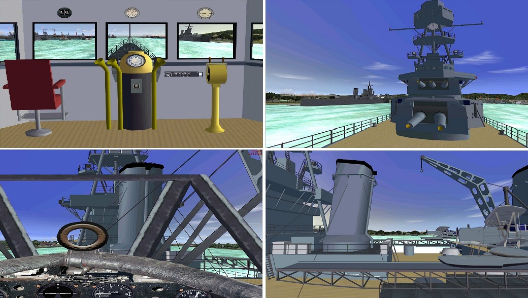 Fs2004 Features For Pilotable Heavy Cruiser Uss Pensacola — 1