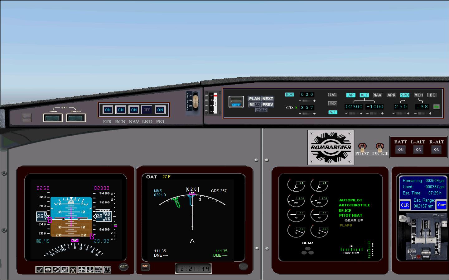 Challenger 604 Panel