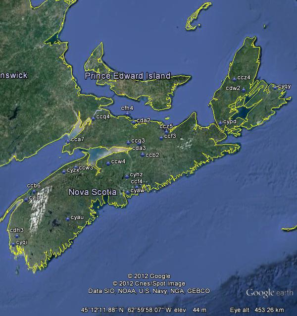 Nova Scotia Airfields — 1