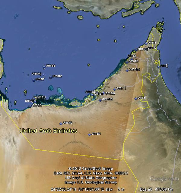 United Arab Emirates Airfields — 1
