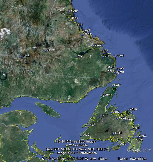 Newfoundland Airfields — 1