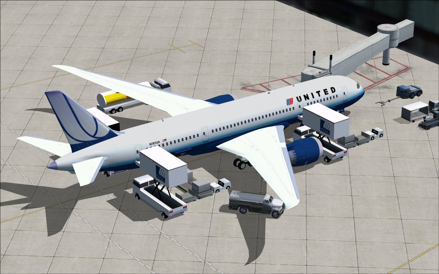 Fsx United Airlines Boeing 787-8 V2 — 1