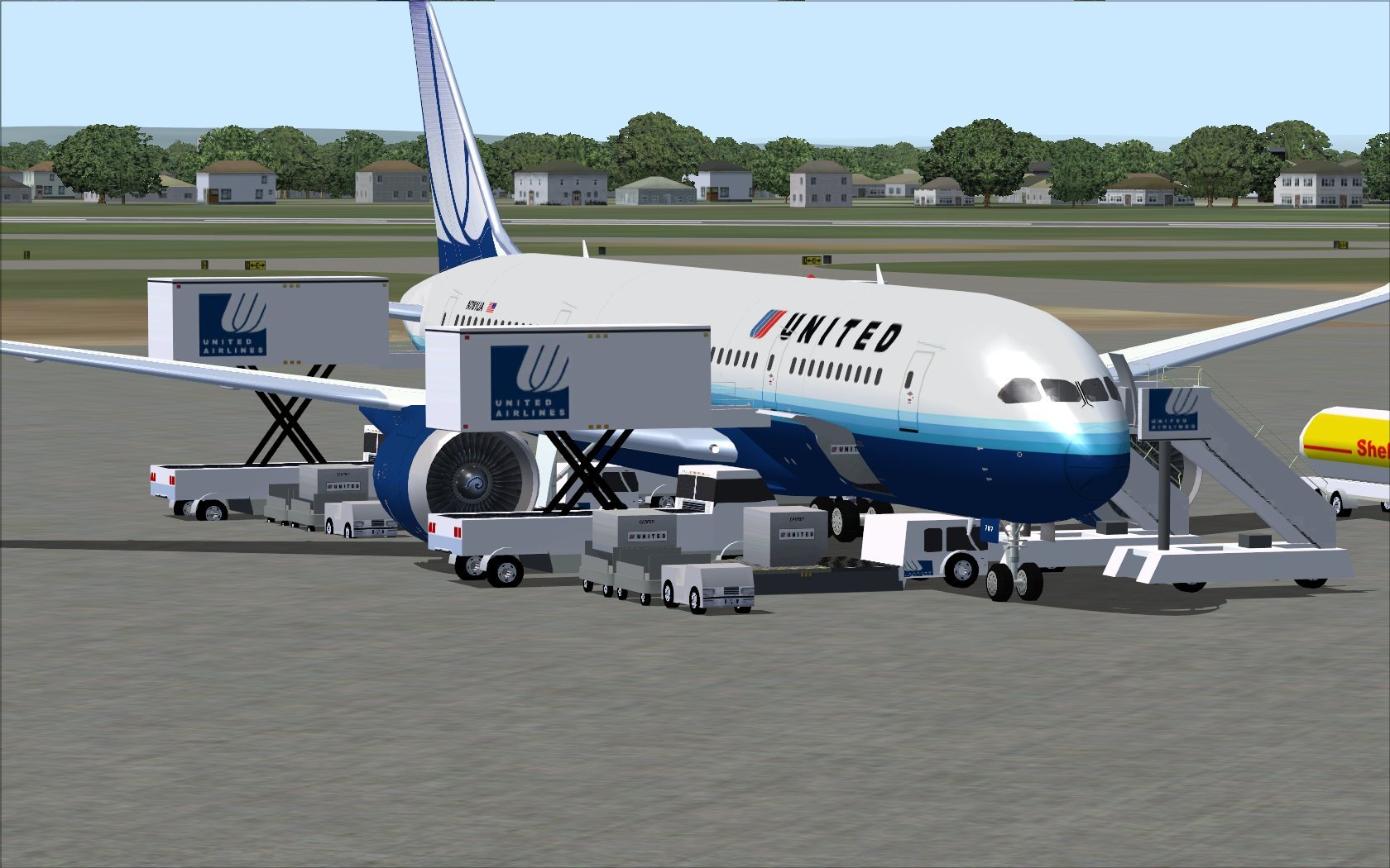 Fs2004 United Airlines Boeing 787-8 V2 — 1
