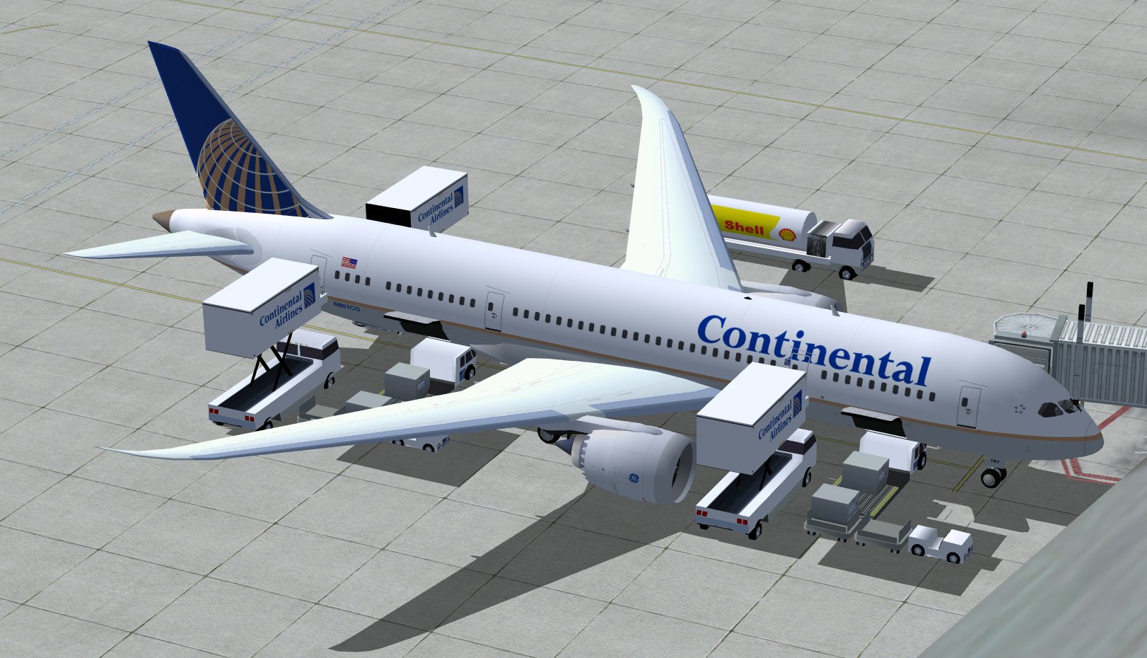 Fsx Continental Boeing 787-8 V2 — 1