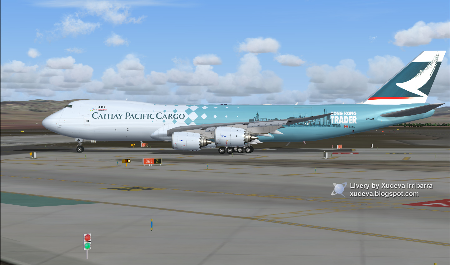 Cathay Pacific Cargo Posky 747-8F V4B For Fs2004 — 1