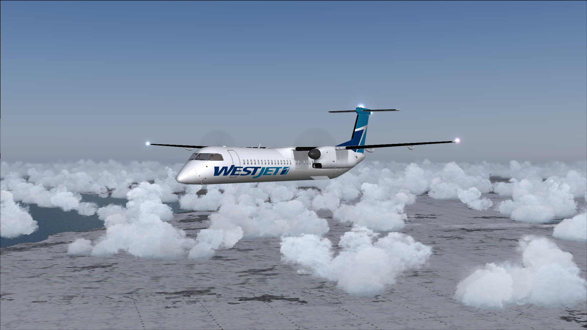 Fs2004 Dreamwings Dash 8 -Q400 Westjet — 1