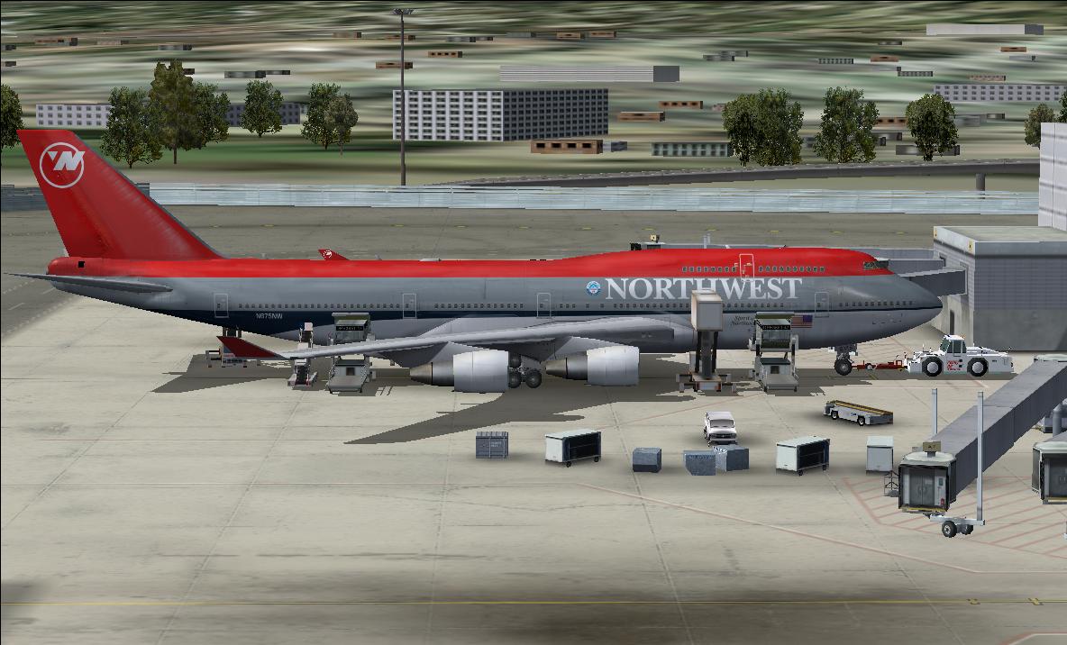 747-400 V4 Northwest Airlines 90S.project Opensky Boeing 747-400 Version 2006.9.6-Fsx Engi — 1