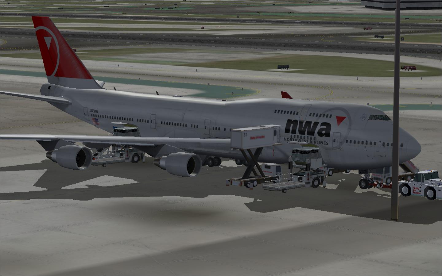 747-400 V4 Northwest Airlines New Color — 1