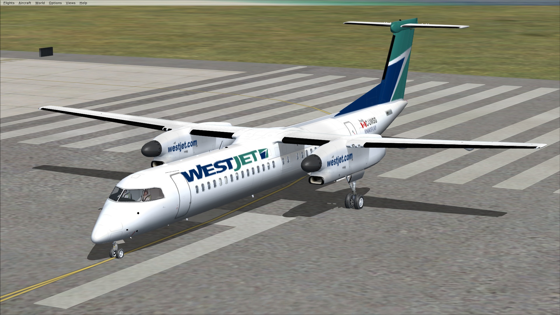 Fsx Bombardier 8-Q400 Westjet Model — 1