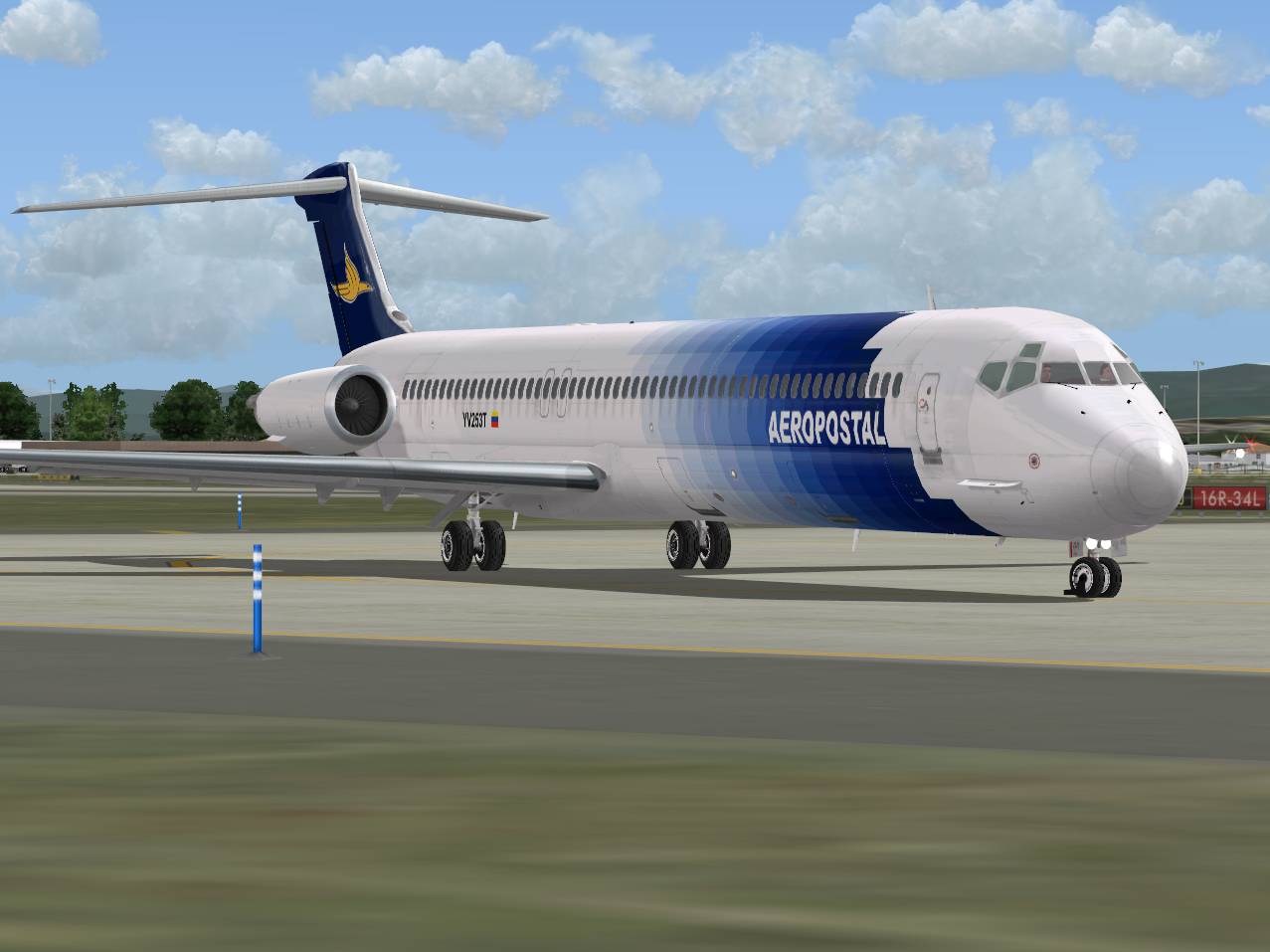 Fs2004 Aeropostal Mcdonnell-Douglas Md-82 (Yv253T) — 1