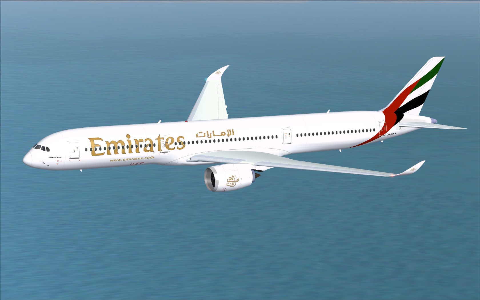 Fs2004 Emirates A350-1000 Xwb V2 — 1
