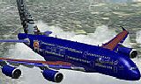 A380 - Airbus Extra Christmas Texture, For Fs2004 And Fs2002