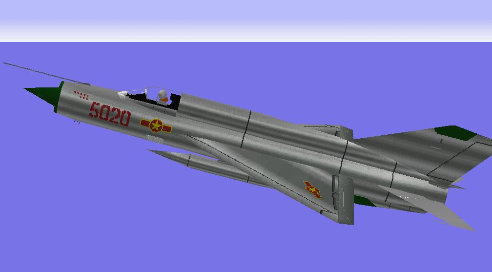 Cfs Mikoyan-Gurevich Mig 21 Fishbed In North Vietnams Air Force Livery — 1