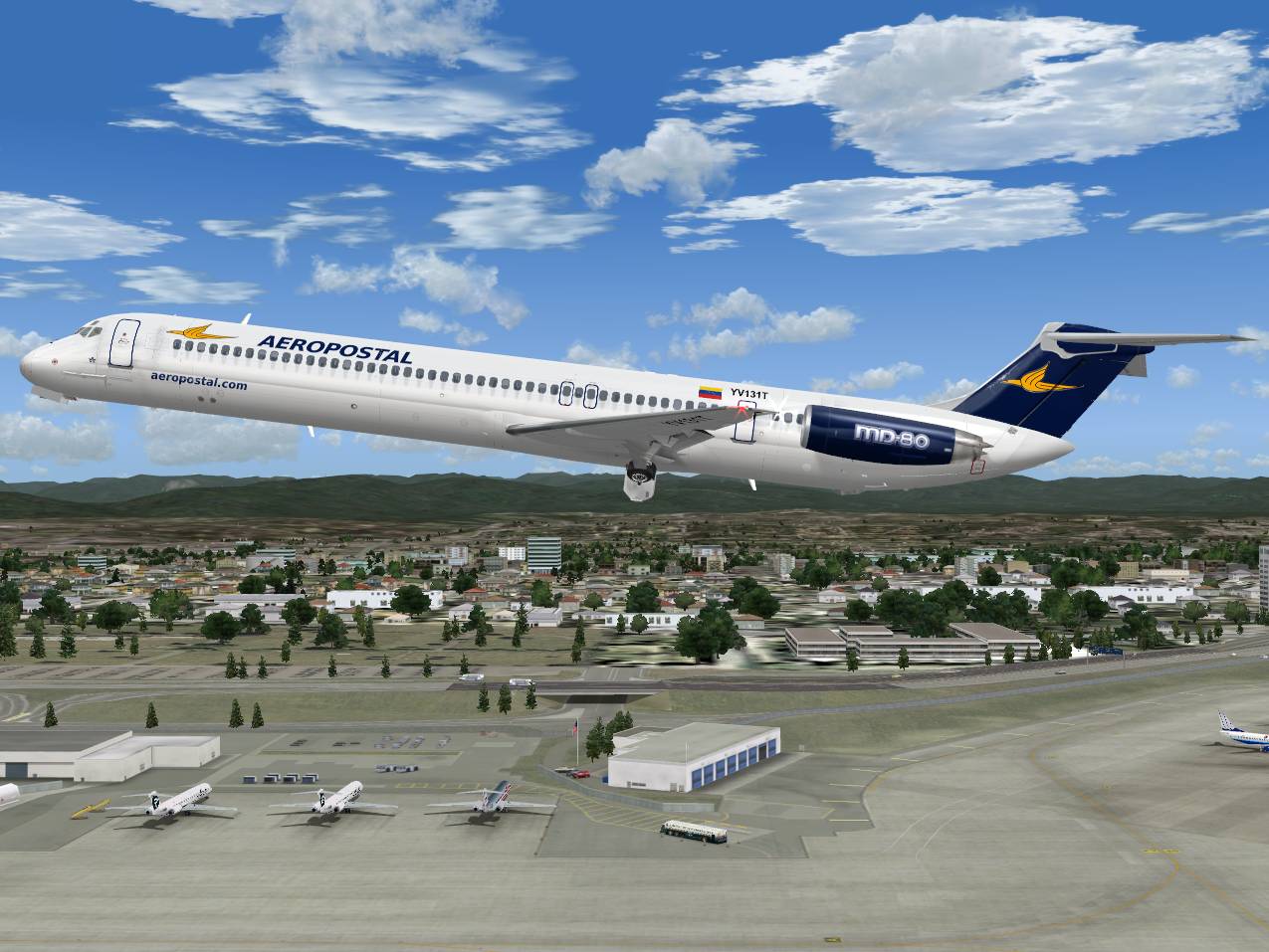 Fs2004 Aeropostal Mcdonnell-Douglas Md-83 (Yv131T) — 1