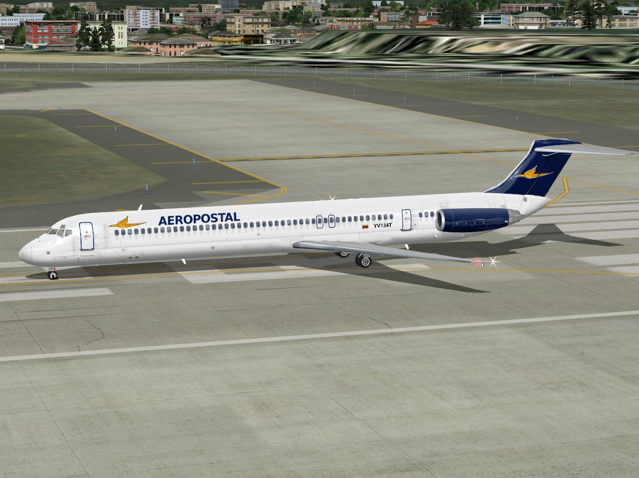 Fs2004 Aeropostal Mcdonnell-Douglas Md-82 (Yv134T) — 1