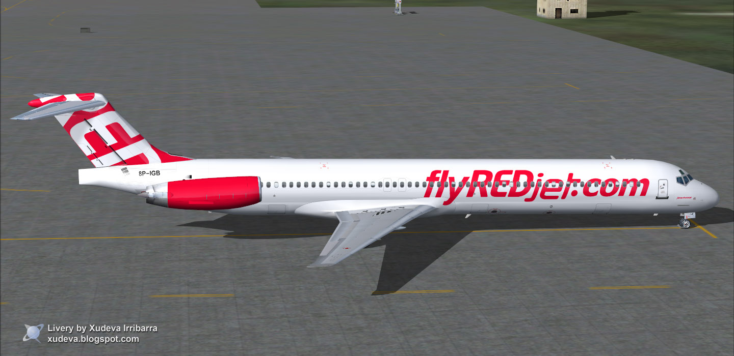Fs9/Fsx Flyred Jet Md82 — 1