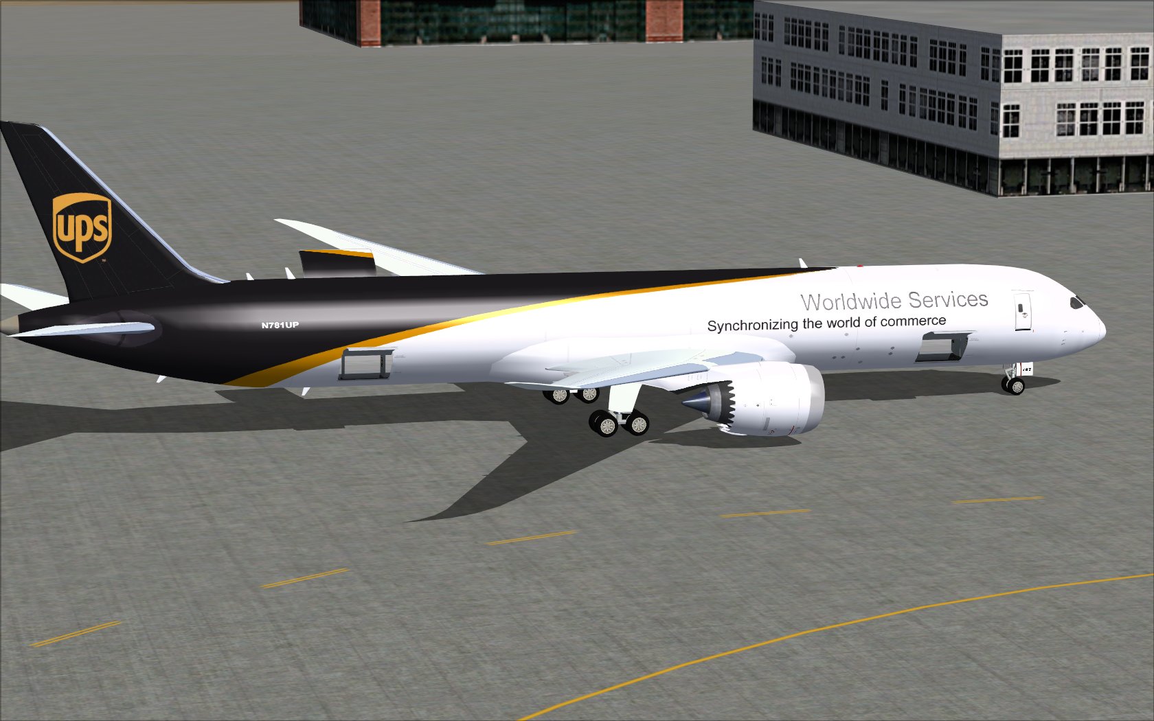 Fs2004 Ups Boeing 787-9 Cargo V3