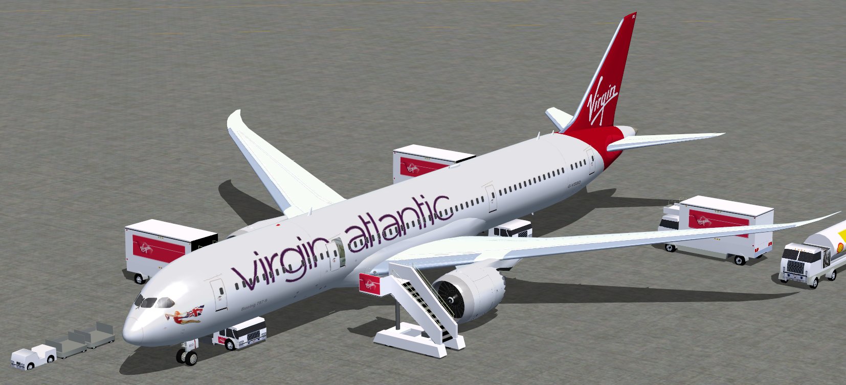 Fs2004 Virgin Atlantic Boeing 787-9 V3 — 1