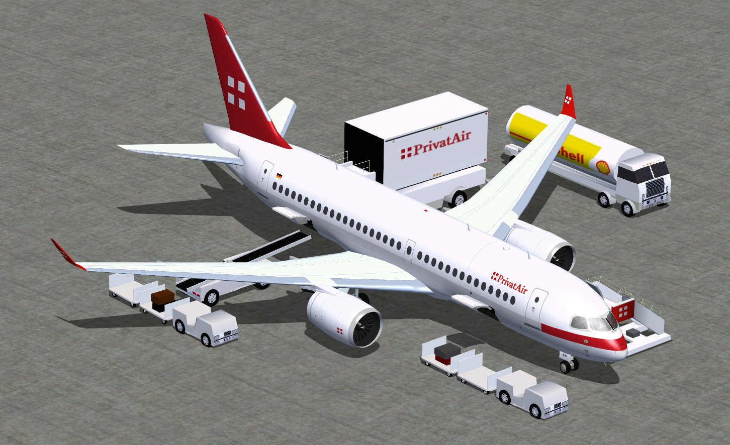 Fs2004 Privatair Bombardier Cseries 100 V3 — 1