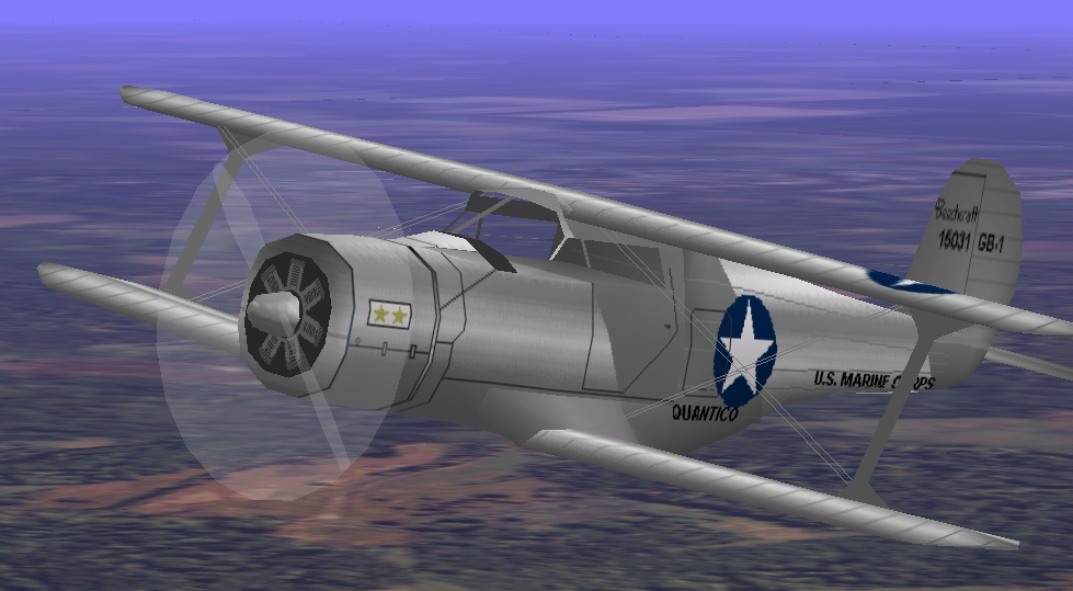 Cfs/Fs98 Beechcraft G-17S/Gb-1 Staggerwing Usmc — 1