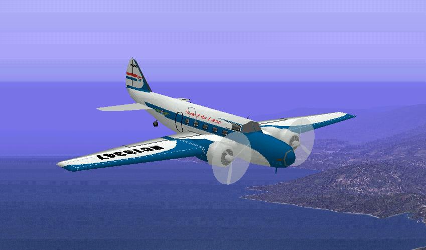 Fs98/Cfs1 Boeing 247-D United Air Lines — 1