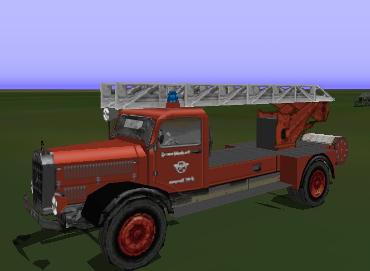 Cfs Macro - Mercedes-Benz Dl-22, Turntable Ladder 1944 Cfs Version Of A Wwii Ground Vehicl — 1