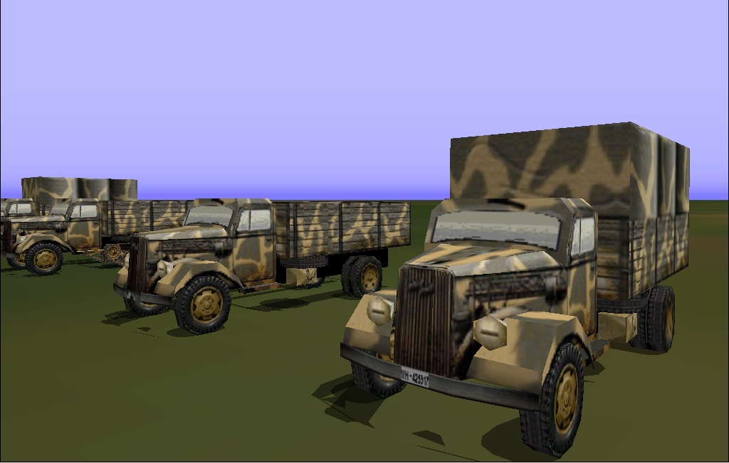 Cfs Macro - Opel Blitz Camouflaged Cfs Version Of A Wwii Ground Vehicle — 1