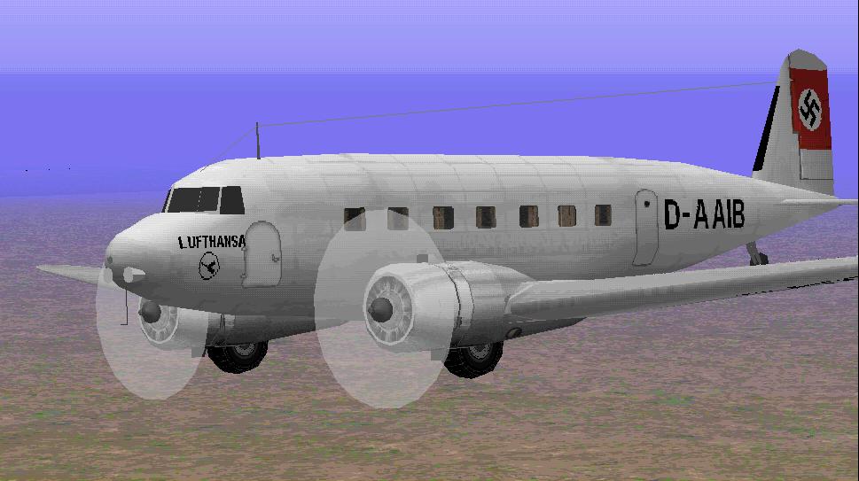 Fs98/Cfs1 Douglas Dc-2 - Lufthansa — 1