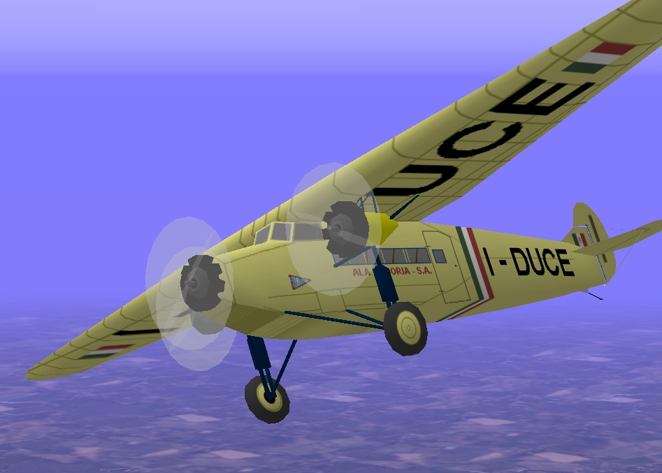 Cfs Imam Fokker F.vii (Romeo 10), Ala Littoria The Fokker F.vii-3M Was Designed In 1924 By — 1