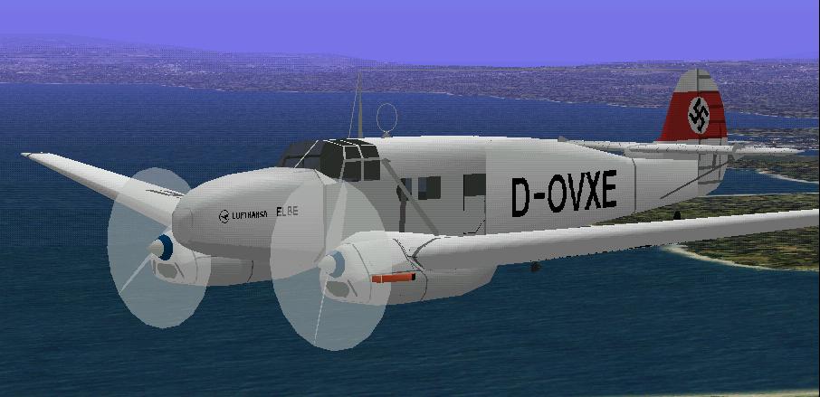 Fs98/Cfs1 Focke-Wulf Fw58-C Weihe- Lufthansa — 1