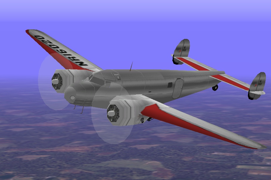 Fs98 Lockheed Electra 10E - Amelia Earhart The Electra 10E (15 Produced) Was The Model Of — 1