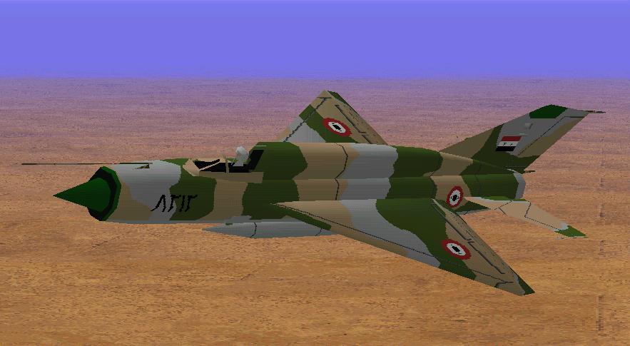 Cfs Mikoyan-Gurevich Mig 21 Fishbed In Egyptian Air Force (Eaf) Livery — 1
