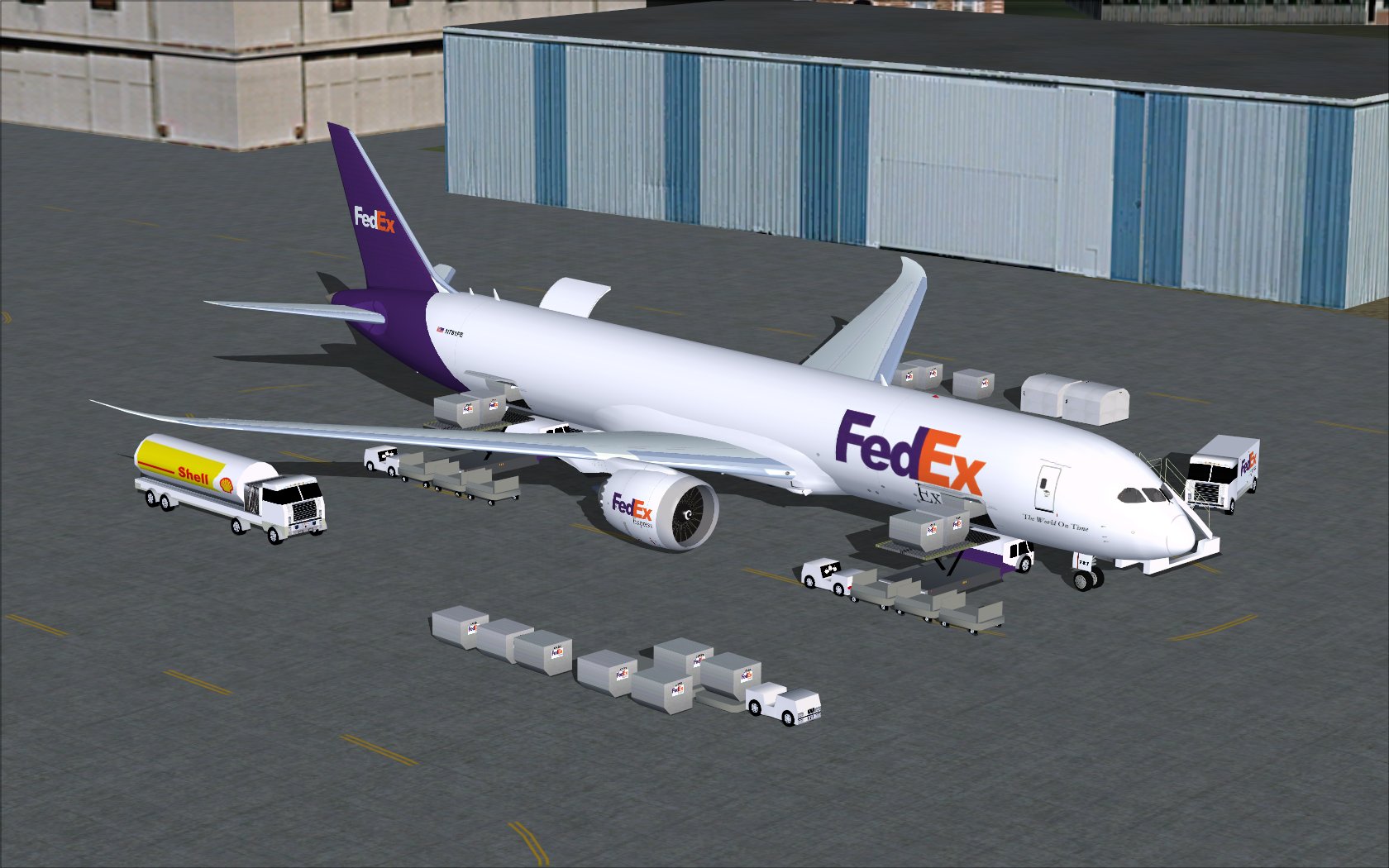 Fs2004 Fedex Boeing 787-9 Cargo V3 — 1
