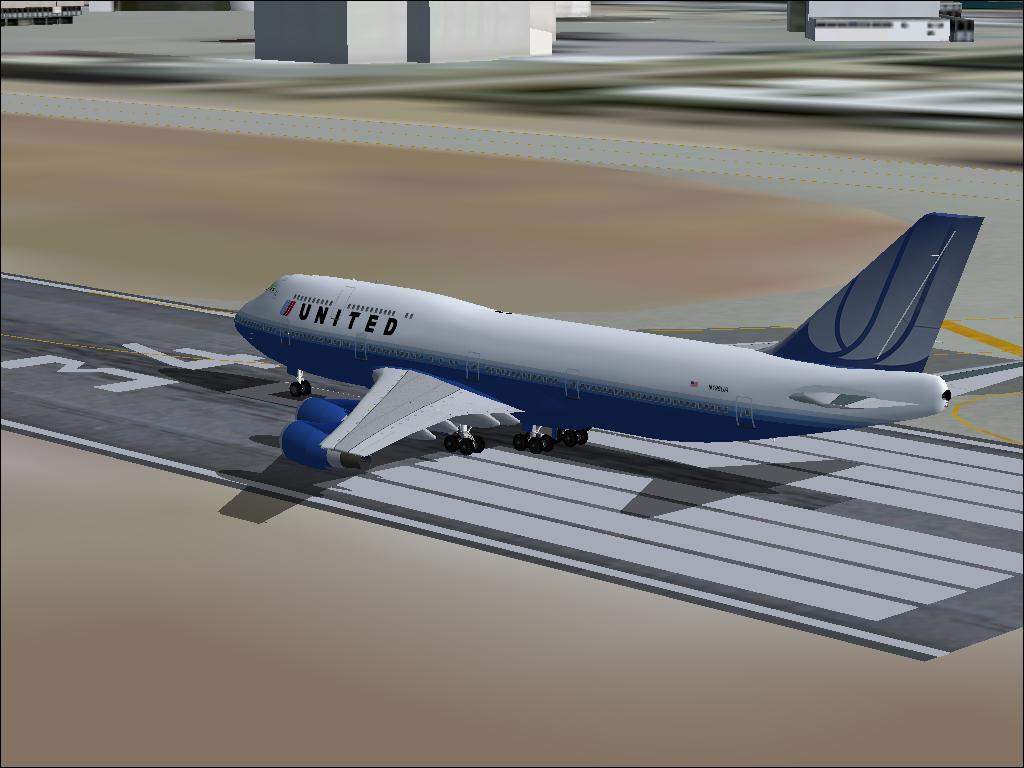 Fs2004 United Airlines 747-400 — 1