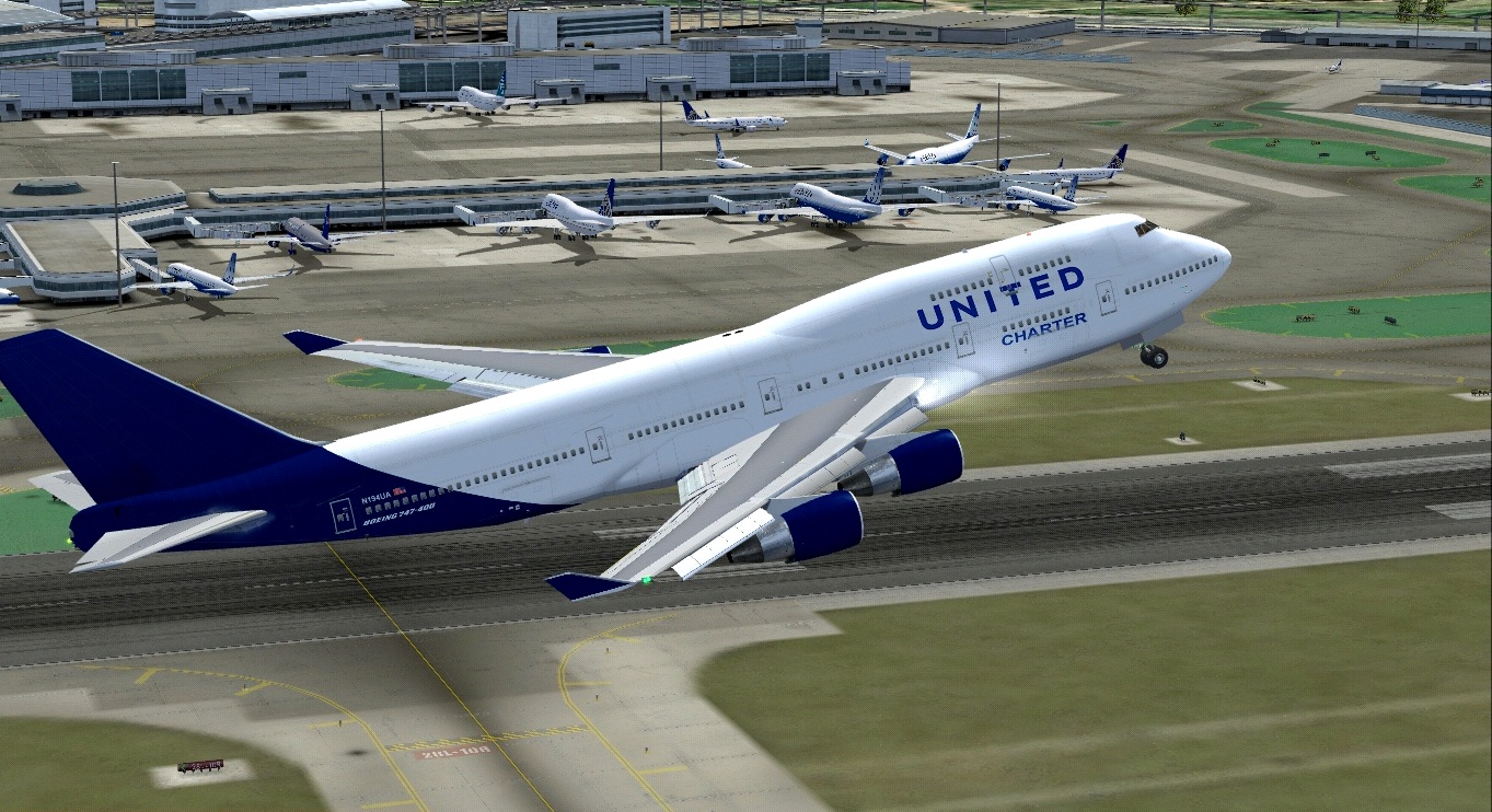 Boeing 747-400 United Charter — 1