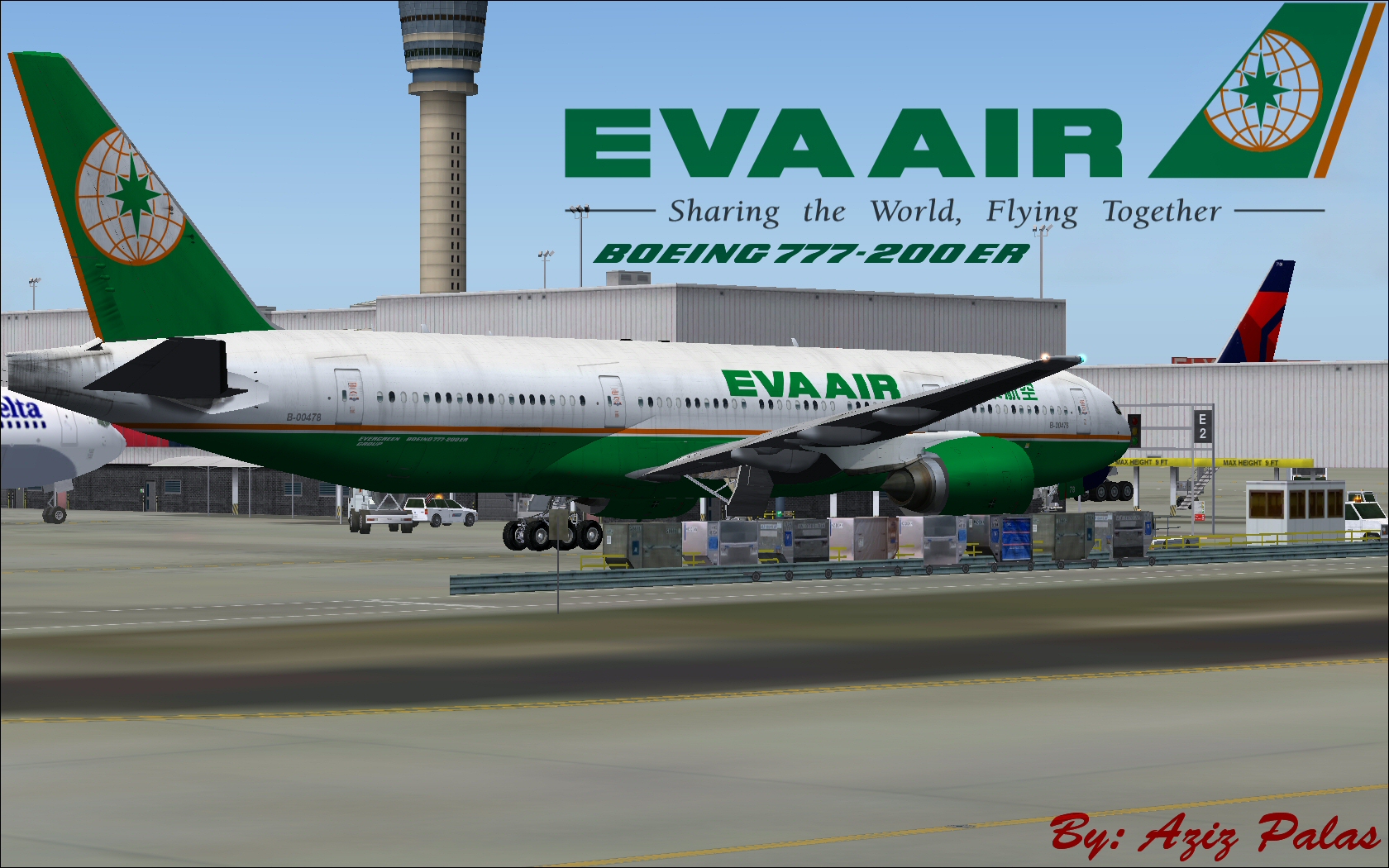 Fs2004/Fsx Eva Air B777-200 — 1