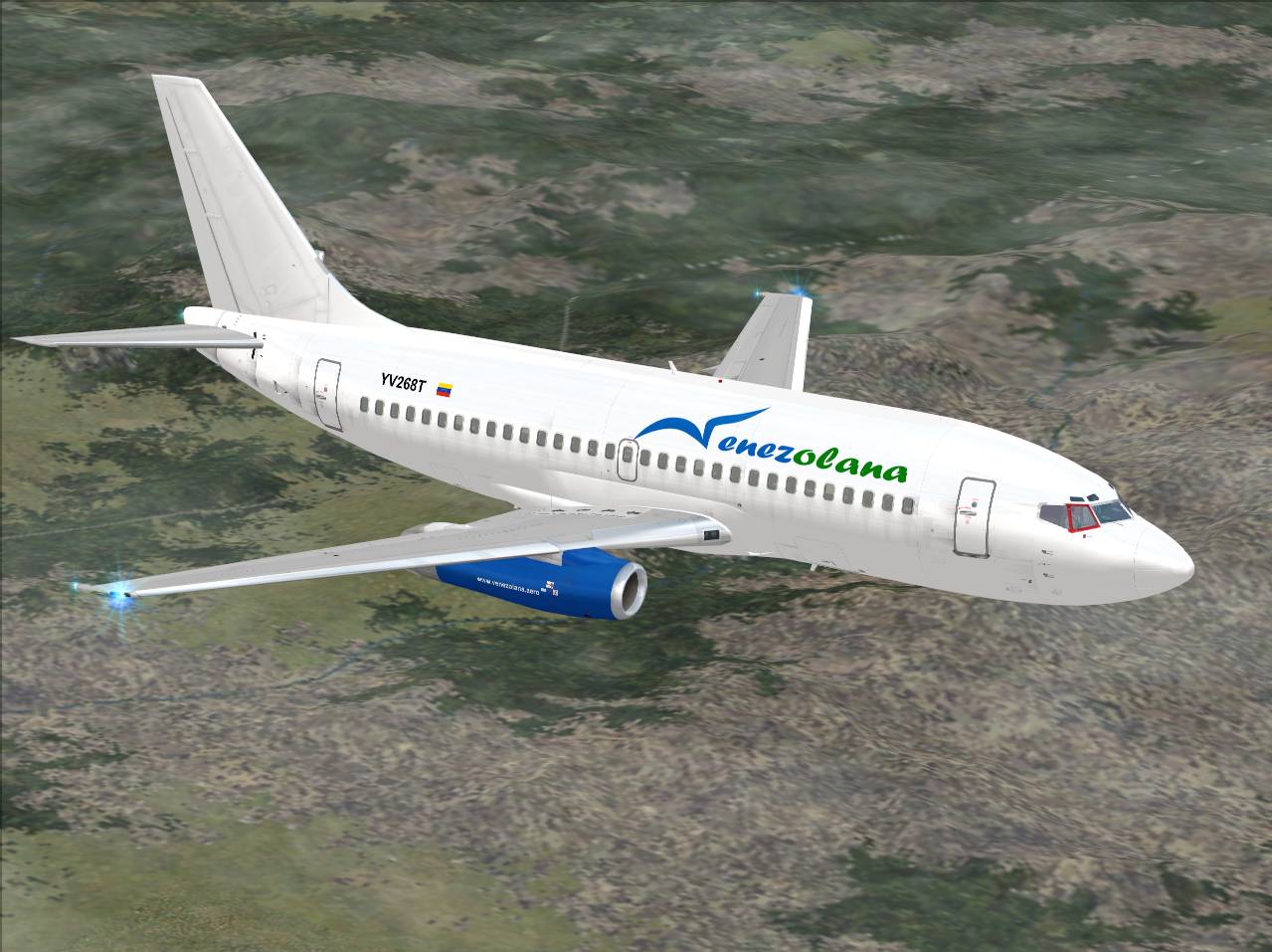 Fs2004 Venezolana Boeing 737-232/Adv Yv268T — 1