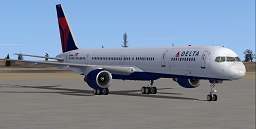 Fsx Delta Boeing 757-351 Repaint Of The Posky Boeing 757-300 In Delta Airlines Livery, Enr