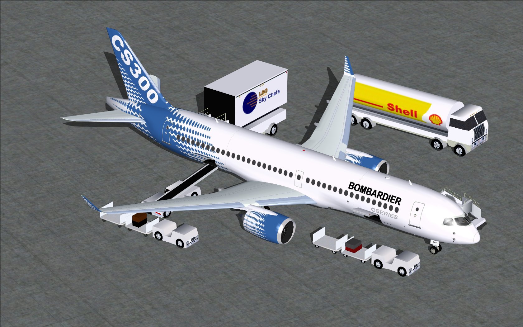 Fs2004 Bombardier House Colors Cseries Cs300 V2 — 1