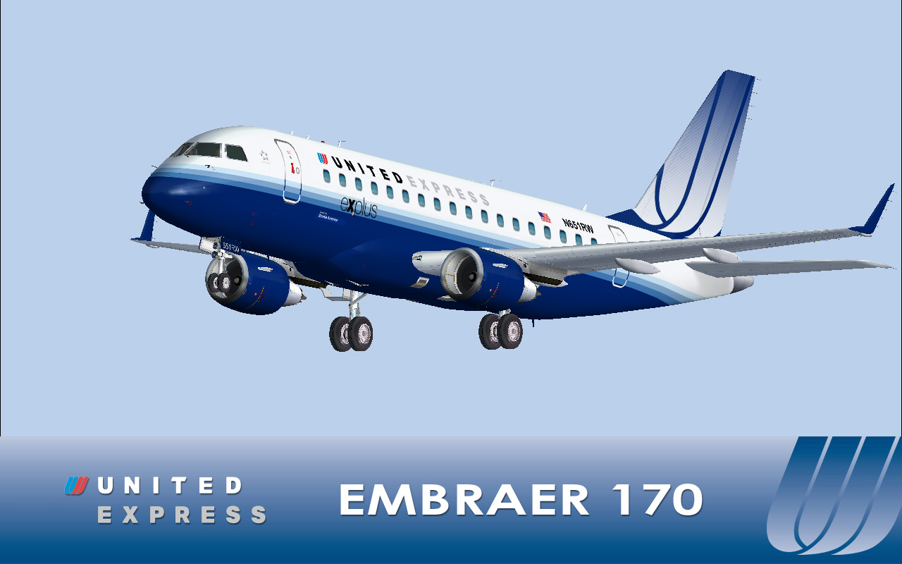 Fs2004 Embraer 170 United Express — 1